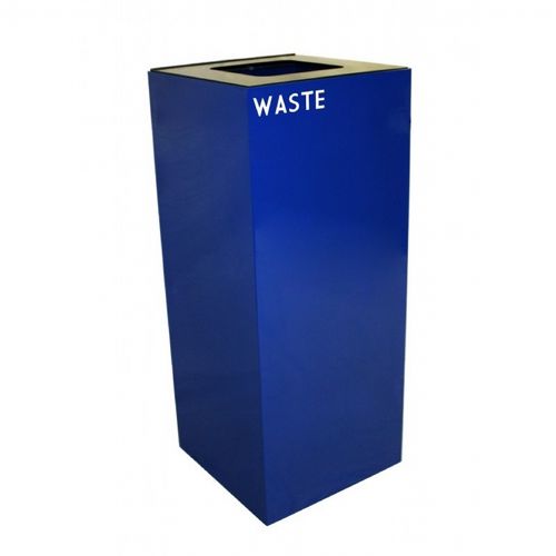 Witt Indoor Recycling Container 36 Gal. Blue Steel for Waste W-36GC03-BL
