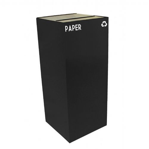 Witt Indoor Recycling Container 36 Gal. Charcoal Steel for Paper W-36GC02-CB