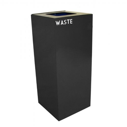 Witt Indoor Recycling Container 36 Gal. Charcoal Steel for Waste W-36GC03-CB