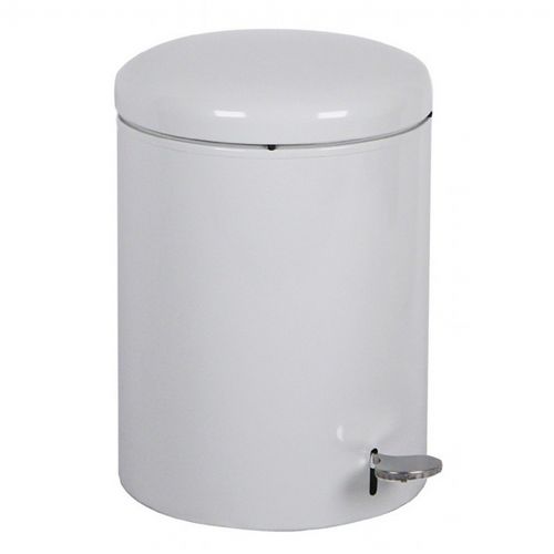 Witt Indoor Step-on Receptacle 4 Gal. White Steel W-2240-WH