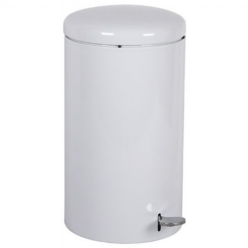 Witt Indoor Step-on Receptacle 7 Gal. White Steel W-2270-WH
