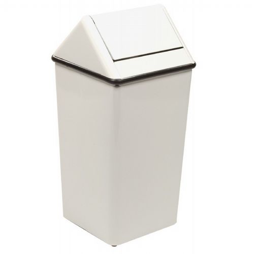Witt Indoor Swingtop Wastewatcher 13 Gal. White Steel W-1311HT-WH