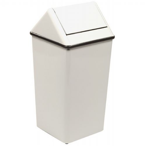 Witt Indoor Swingtop Wastewatcher 21 Gal. White Steel W-1411HT-WH