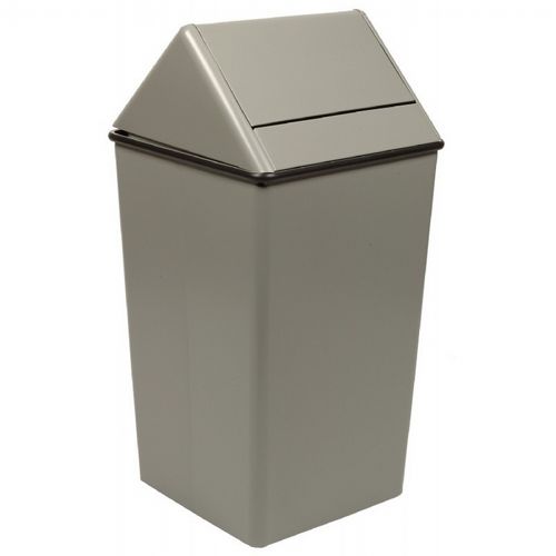 Witt Indoor Swingtop Wastewatcher 36 Gal. Slate Steel W-1511HT-SL