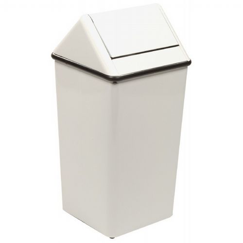 Witt Indoor Swingtop Wastewatcher 36 Gal. White Steel W-1511HT-WH