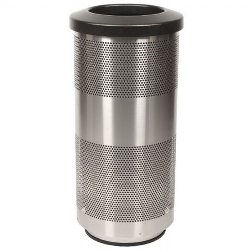 Witt Outdoor Perforated Receptacle 20 Gal. Stainless Steel W-SC20-01-SS