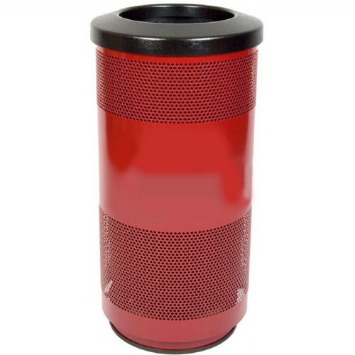 Witt Outdoor Perforated Receptacle 20 Gal. Steel W-SC20-01-FT