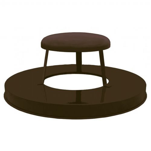 Witt Outdoor Raincap Lid 23" Brown Steel W-M3601-RCL-BN