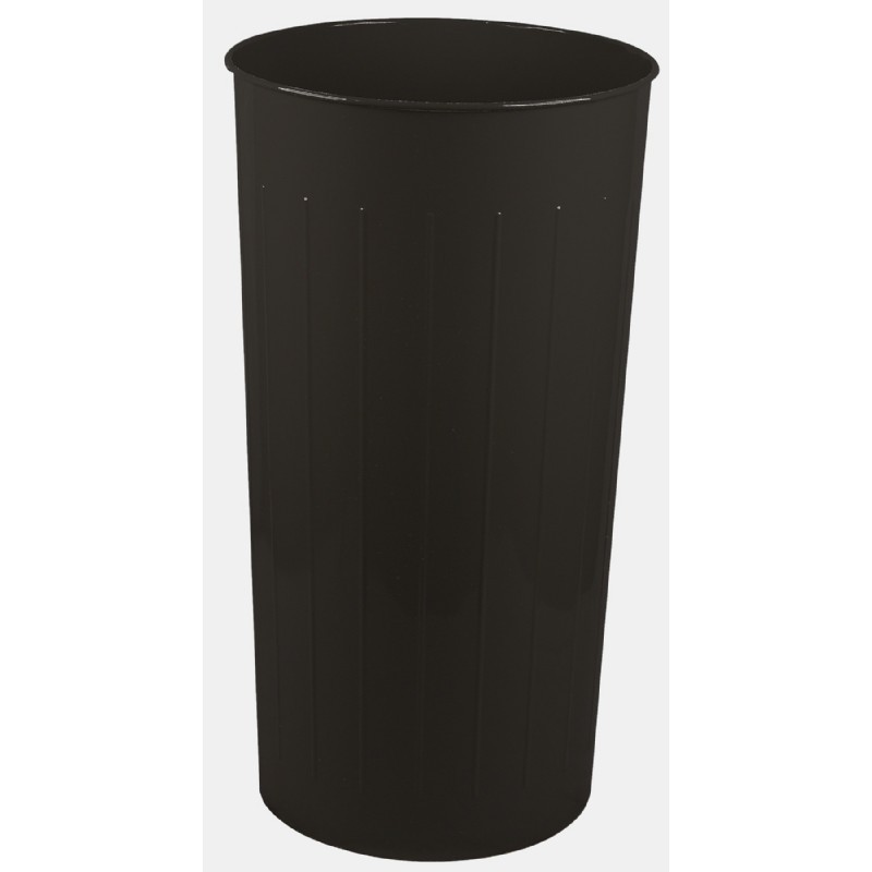 Witt Indoor Wastebasket Black Steel W10BK CozyDays