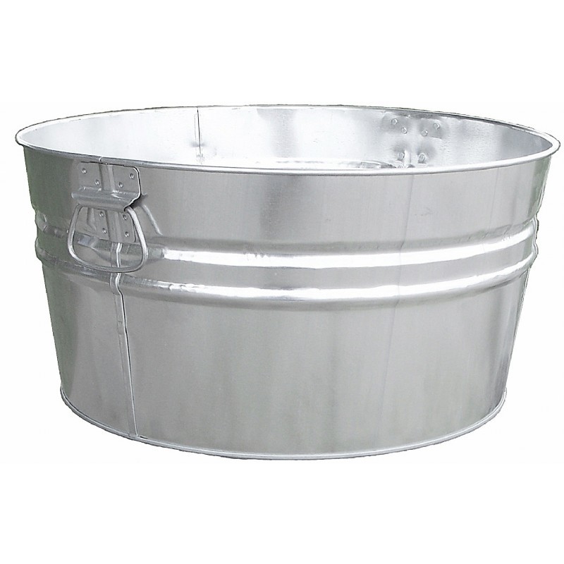 Witt Outdoor 15 Gal. Tub Galvanized Steel WW14200 CozyDays