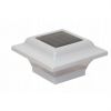 2.5x2.5 White Aluminum Imperial Solar Post Cap - White SL082