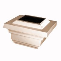 4x4 PVC Regal Solar Post Cap - Tan SL078