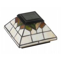 Wellington Solar Post Cap - Stained Glass - 5x5 4x4 3.5x3.5 WG322