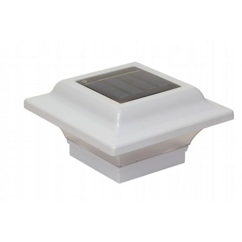 2.5x2.5 White Aluminum Imperial Solar Post Cap - White SL082-W