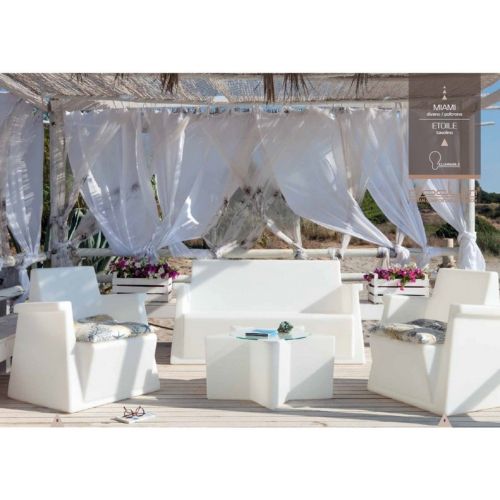 Amod Miami Deep Seating Set White 4 piece MODI-ME4S