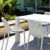 Air Extension Dining Set 5 Piece White ISP0142S-WHI #2