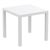 Air Mix Square Dining Set with White Table and 4 Orange Chairs ISP1644S-WHI-ORA #3