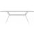 Air Rectangle Outdoor Dining Table 71 inch White ISP715-WHI #2
