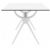 Air Rectangle Outdoor Dining Table 71 inch White ISP715-WHI #3