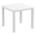 Air Square Dining Set with 4 Chairs White ISP1643S-WHI #3