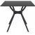 Air Square Outdoor Dining Table 31 inch Black ISP700-BLA #2