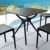 Air Square Outdoor Dining Table 31 inch Black ISP700-BLA #5
