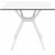 Air Square Outdoor Dining Table 31 inch White ISP700-WHI #2