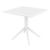 Air XL Dining Set with Sky 31" Square Table White ISP1062S-WHI #3