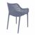 Air XL Outdoor Dining Arm Chair Dark Gray ISP007-DGR #2