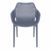 Air XL Outdoor Dining Arm Chair Dark Gray ISP007-DGR #3
