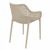 Air XL Outdoor Dining Arm Chair Taupe ISP007-DVR #2