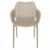 Air XL Outdoor Dining Arm Chair Taupe ISP007-DVR #3