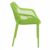 Air XL Outdoor Dining Arm Chair Tropical Green ISP007-TRG #4