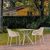 Air XL Outdoor Dining Set with 2 Arm Chairs White ISP7002S