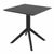 Ares Dining Set with Sky 27" Square Table Black S009108-BLA #3