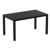Ares Rectangle Outdoor Dining Table 55 inch Black ISP186