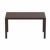 Ares Rectangle Outdoor Dining Table 55 inch Brown ISP186-BRW #2