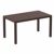 Ares Rectangle Outdoor Dining Table 55 inch Brown ISP186