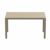 Ares Rectangle Outdoor Dining Table 55 inch Taupe ISP186-DVR #2