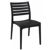 Ares Resin Outdoor Dining Chair Black ISP009