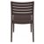 Ares Resin Outdoor Dining Chair Brown ISP009-BRW #3