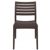 Ares Resin Outdoor Dining Chair Brown ISP009-BRW #4