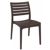 Ares Resin Outdoor Dining Chair Brown ISP009