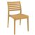 Ares Resin Outdoor Dining Chair Cafe Latte ISP009