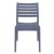 Ares Resin Outdoor Dining Chair Dark Gray ISP009-DGR #3
