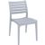 Ares Resin Outdoor Dining Chair Silver Gray ISP009