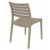 Ares Resin Outdoor Dining Chair Taupe ISP009-DVR #4