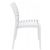 Ares Resin Outdoor Dining Chair White ISP009-WHI #4