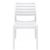 Ares Resin Outdoor Dining Chair White ISP009-WHI #5