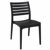 Ares Resin Rectangle Outdoor Dining Set 7 Piece with Side Chairs Black ISP1861S-BLA #3